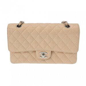 CHANEL Matrasse ChainShoulder W flap 9.8" beige A01112 800000128055000